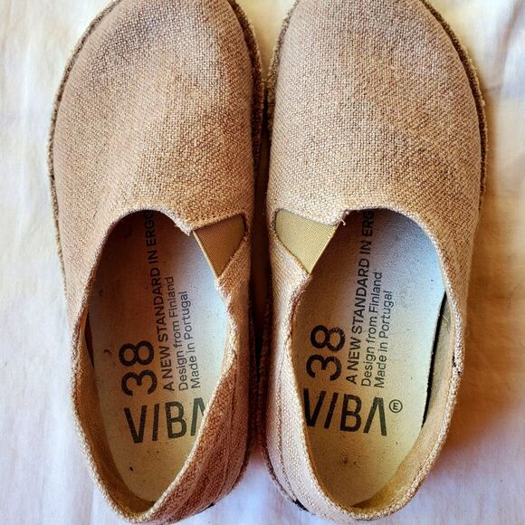 Vibae Viba Zuma Linen Wild Rose Womens Comfort Casual Slip On Shoes Size 38/US 8 - Picture 9 of 11